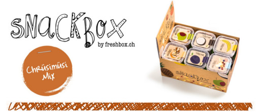 Selezione dalla nostra gamma Snackbox. I dettagli esatti e l'origine dei prodotti possono essere visti negli articoli specifici.  