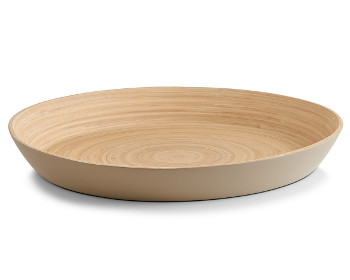 bamboo plate taupe