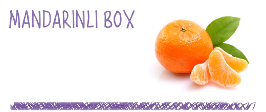 Die Früchtebox mit zwei verschiedenen Mandarindli Sorten.
