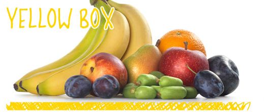 The seasonal fruit box is regularly filled with the best fruits of the season. 