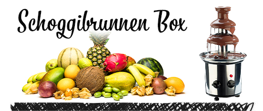Eine Früchtebox mit Schoggibrunnen; Sehr ein Cooles & unvergessliches Dessert!